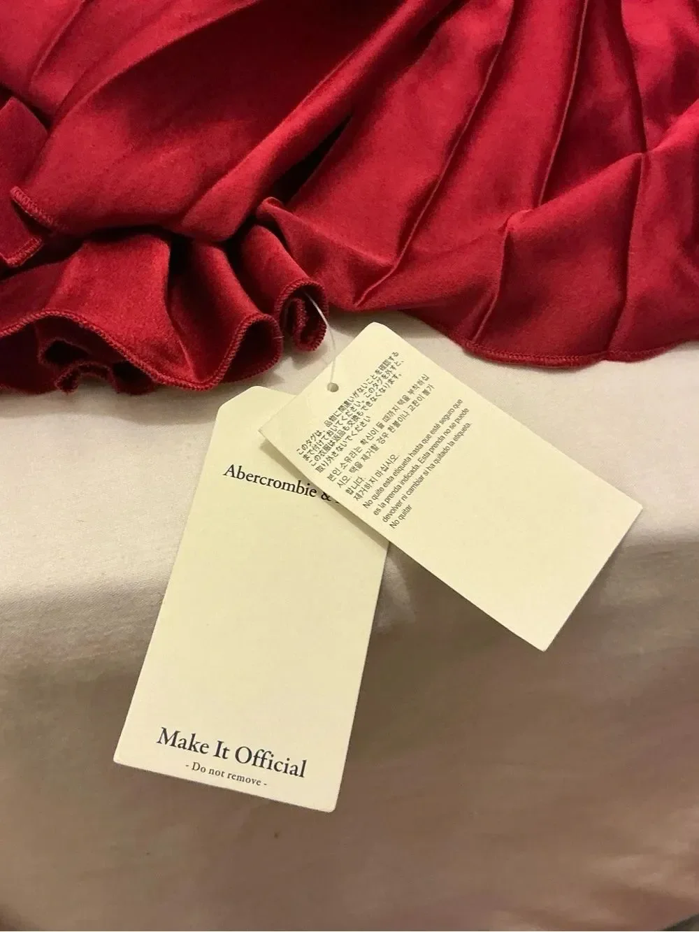 NWT Abercrombie & Fitch Giselle Wine Red Pleated Maxi Dress M